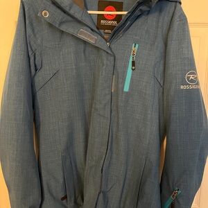 Rossignol Women’s Blue Hooded Jacket (size M). Worn once. Almost like new.